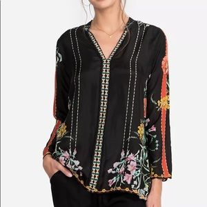Johnny Was Eulia V Neck Blouse